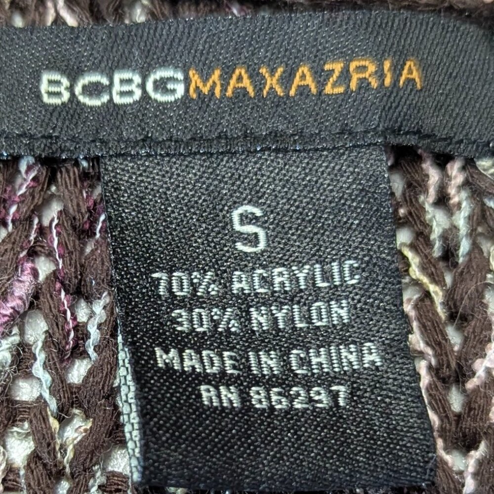 BCBG MAXAZRIA Heathered Brown Cardigan Size Small - Picture 11 of 12